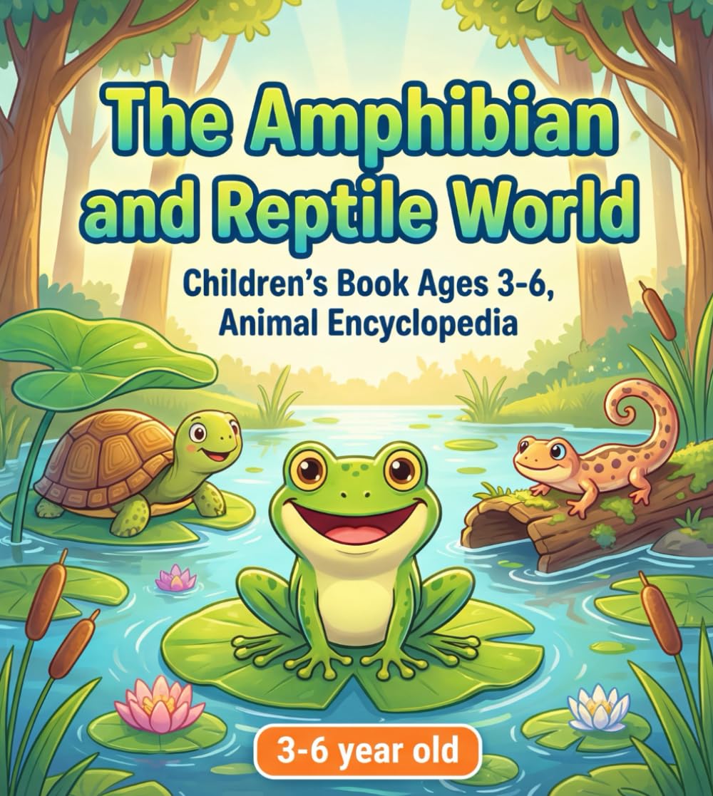 The Amphibian and Reptile World: Children's Book Ages 3-6, Animal Encyclopedia (Adventure! My Animal Friends)