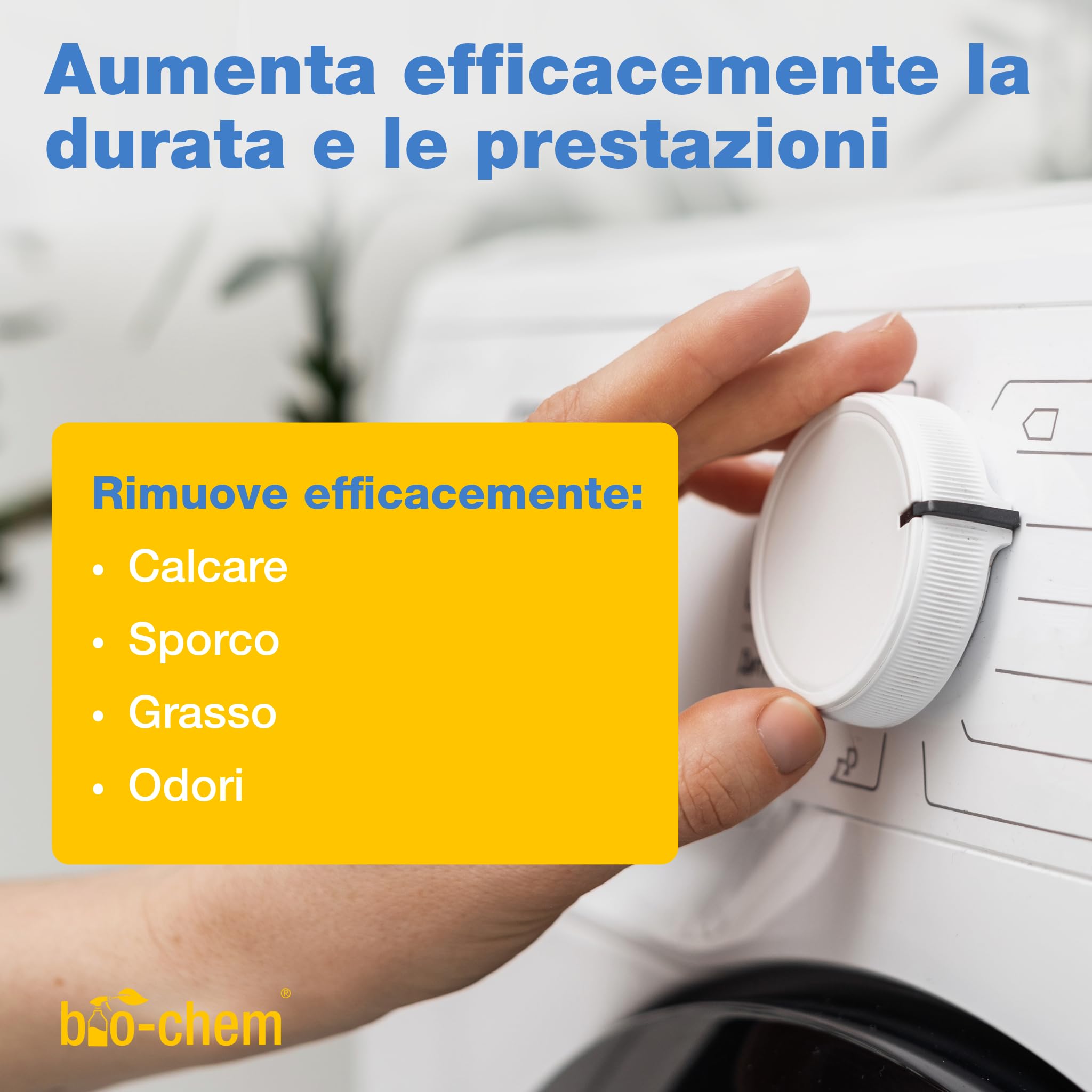 bio-chem Detergente per lavatrici e lavastoviglie 6L | Trattamento completo per lavatrice e lavastoviglie – igiene ottimale, senza coloranti, compatibile con tutti i materiali
