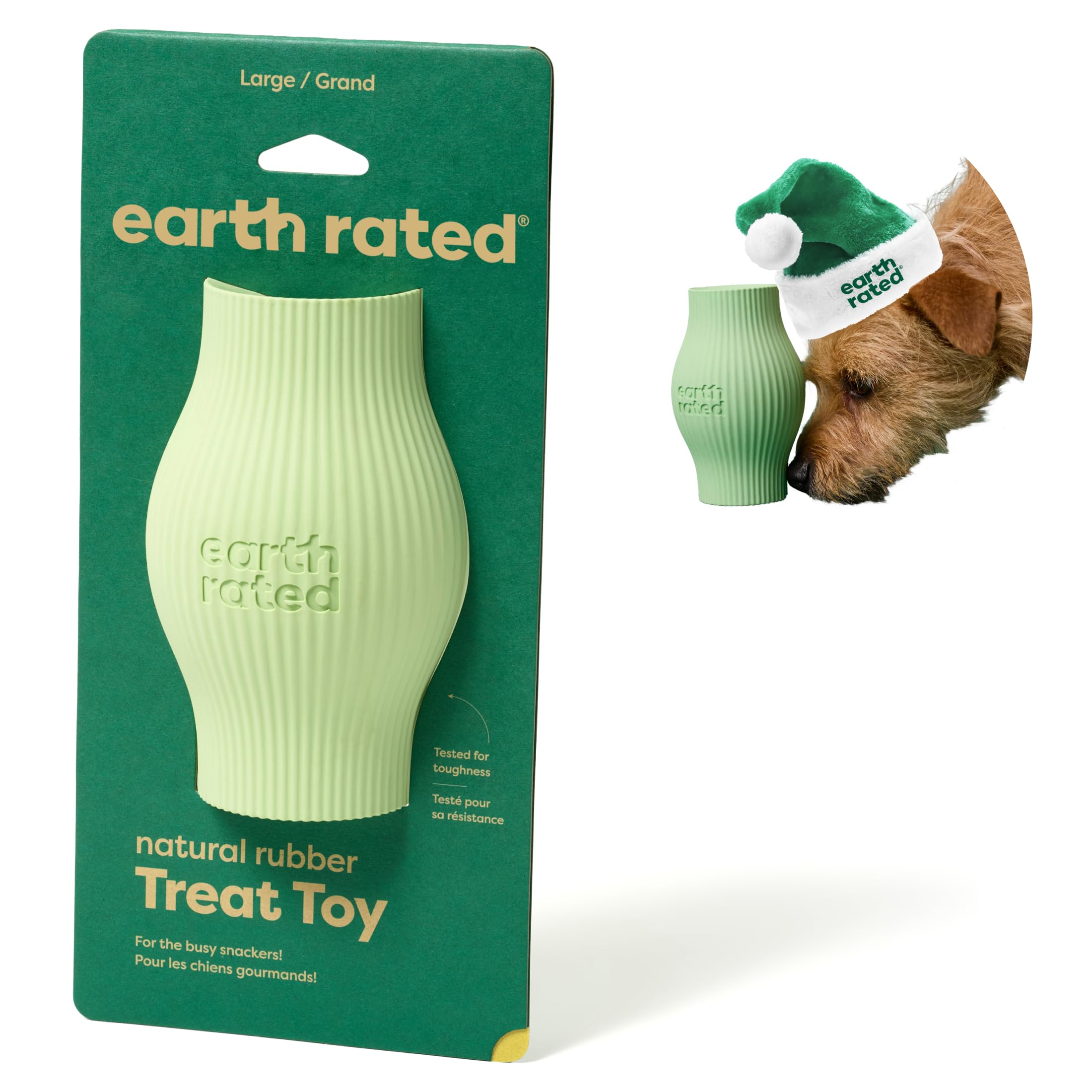 Earth Rated Treat Dispensing Dog Toy, Enrichment Toy for Adult and Puppy Dogs Slow Feeder, Dishwasher and Freezer-Safe