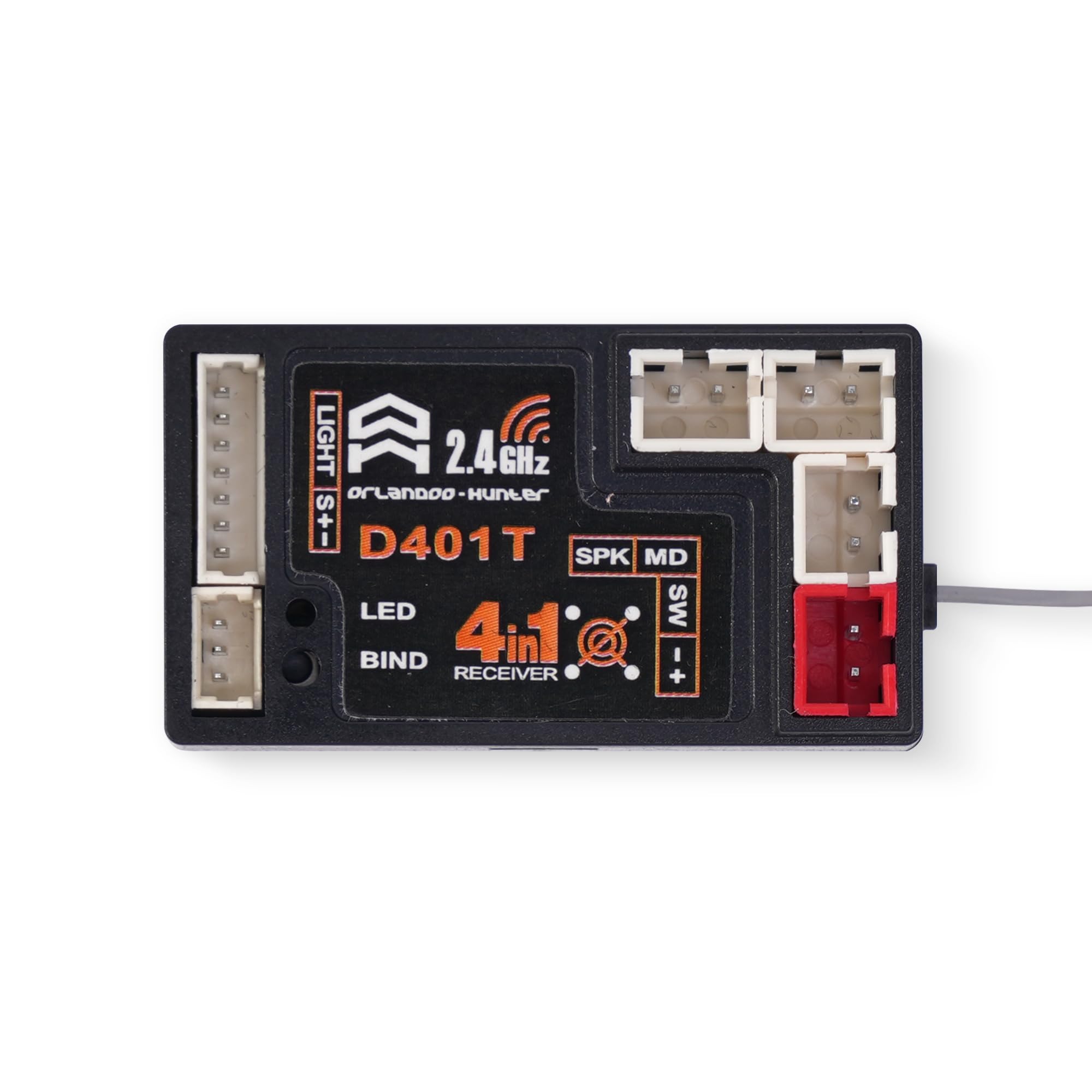 Orlandoo Hunter D4L Receiver, Model D401E Car Sound and D401T Truck Sound, 4-in-1 (D401T)