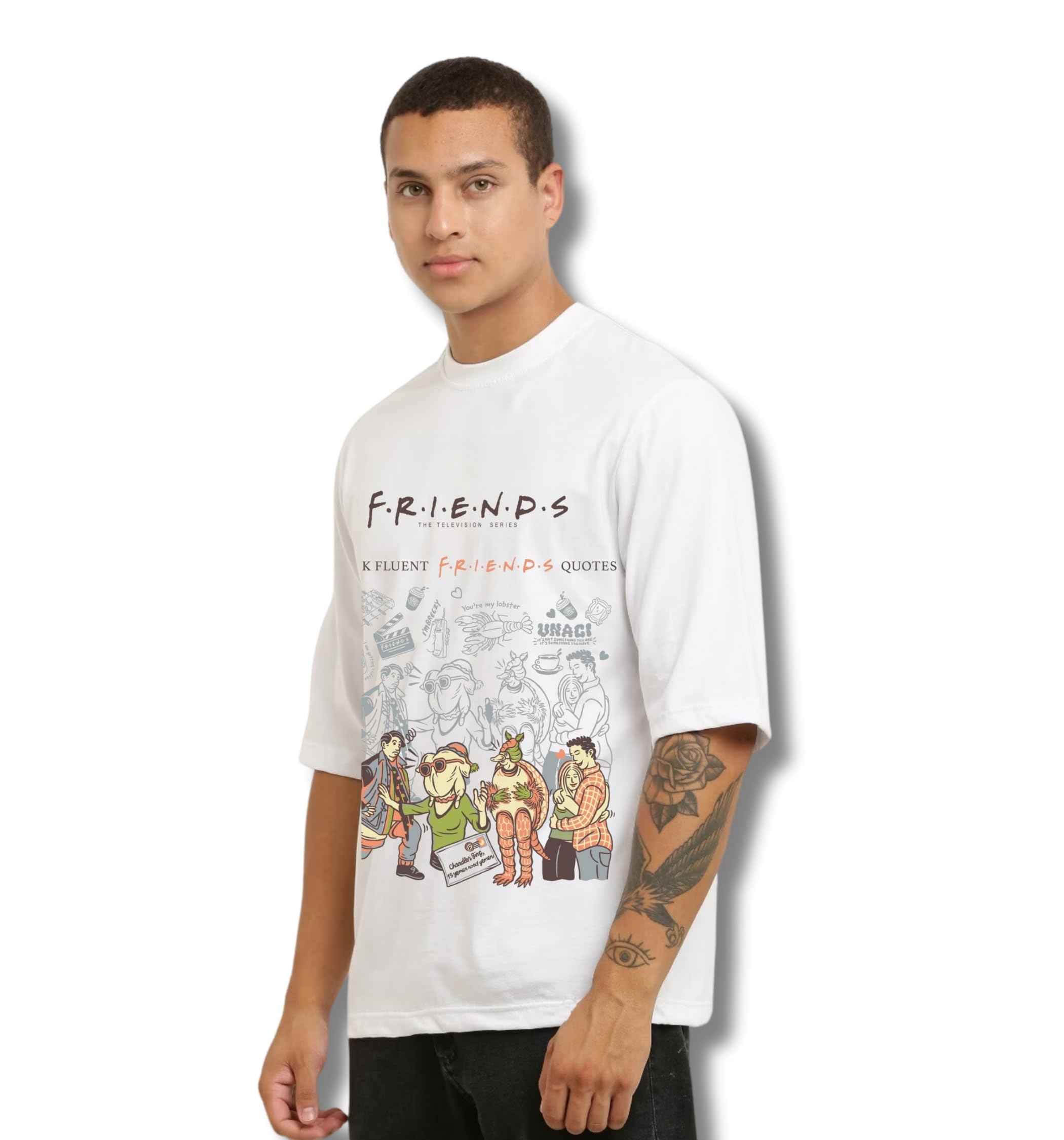 Novel Core FRIENDS Tシャツ Mサイズ Buy UpClothing White Premium Oversized Fit T-Shirt | Friends TV