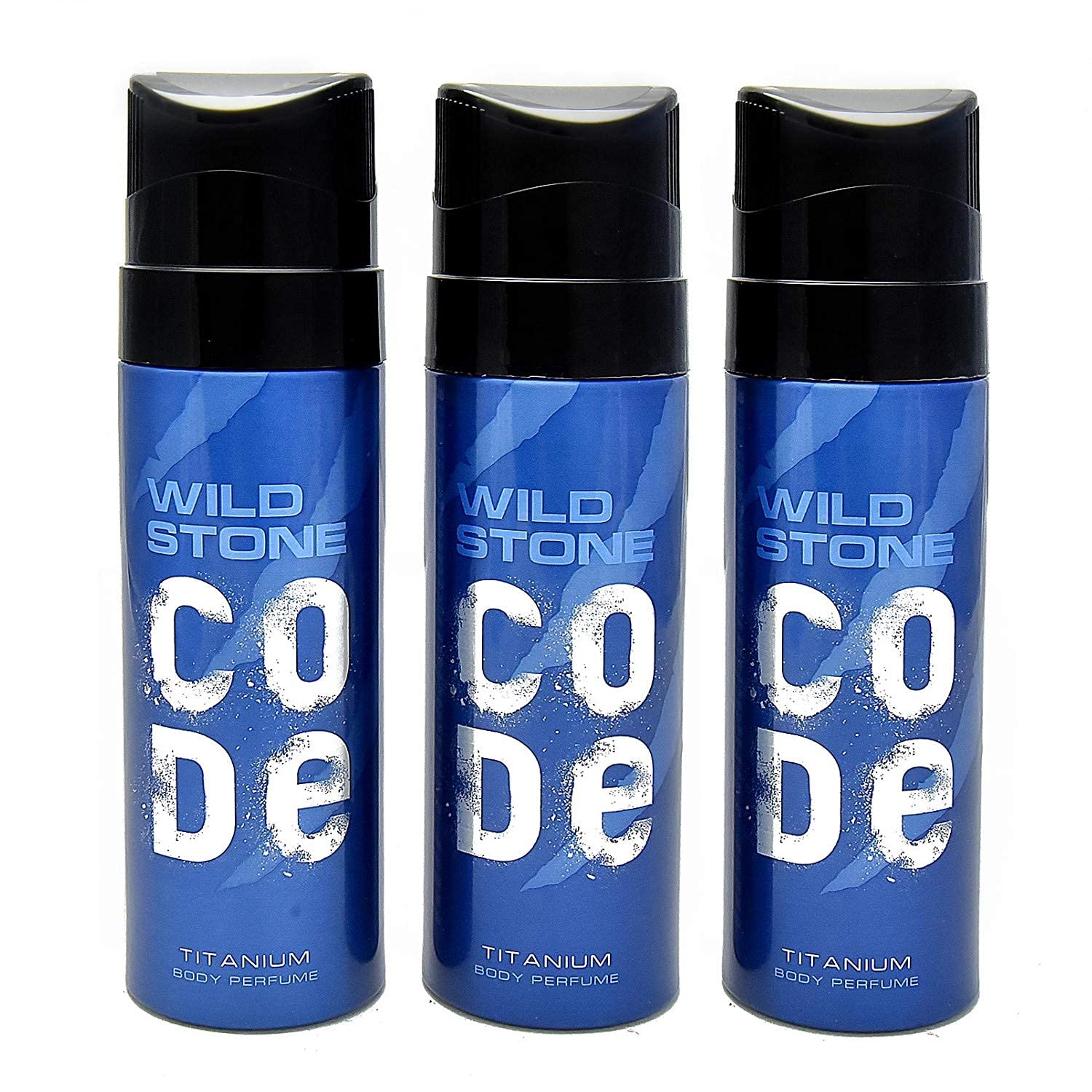 Wild Stone Code Titanium Body Perfume Spray Combo for Men, Pack of 3 (120ml each)