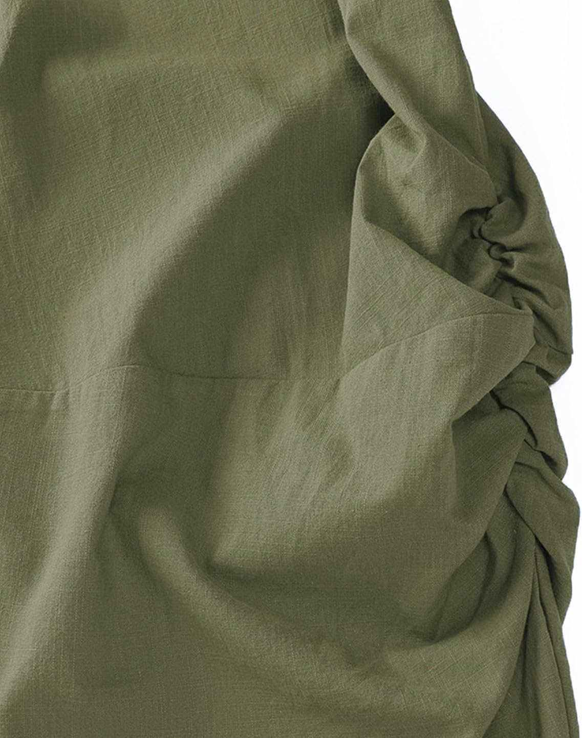 CLANMILUMS Mens Cotton Linen Drawstring Pants Elastic Waist Casual Jogger Yoga Pants - Image 5