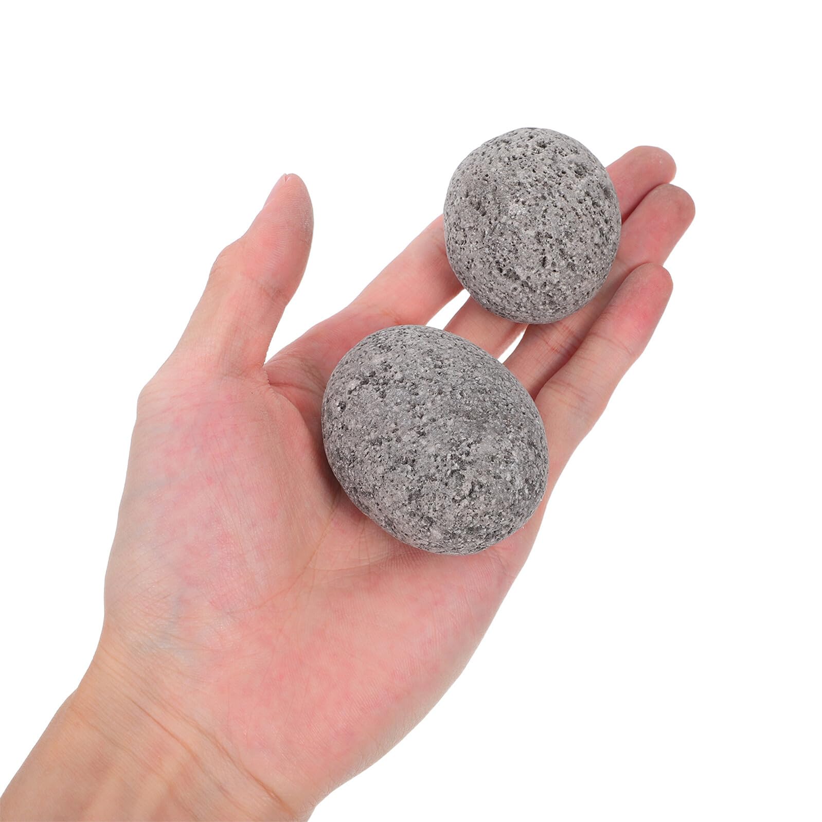 Alasum Piedras para Sauna de Basalto 3-5 CM 1,9 Kg Bolsa Resistentes a Grietas para Calentadores Eléctricos y Estufas de Leña, Piedras Volcánicas de Vapor para SPA y Sauna de Vapor