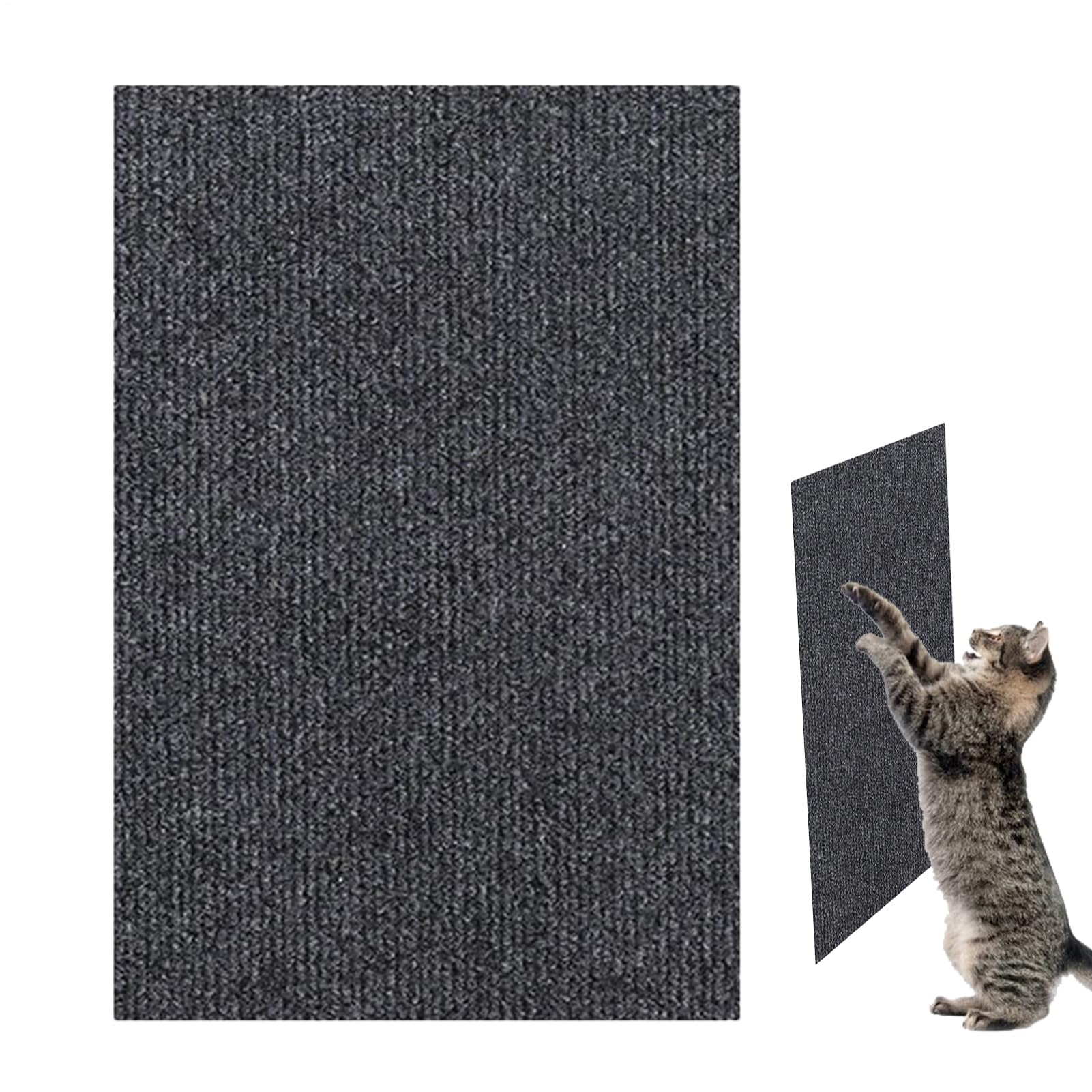 Tapis griffoir pour chat plat en sisal et tapis de rechange autocollant pour meuble et poteau