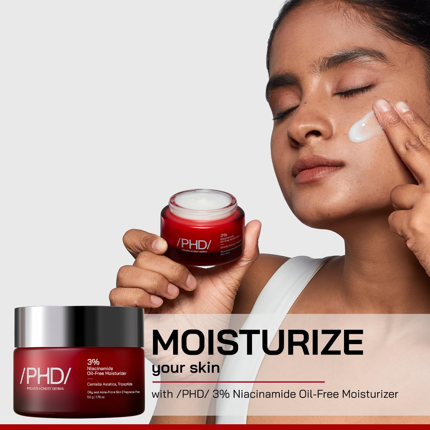 /PHD/Oily Skin Essentials Kit | Ceramide Face Wash 100ml | 10% Niacinamide Serum 30g | Niacinamide Moisturizer 50g