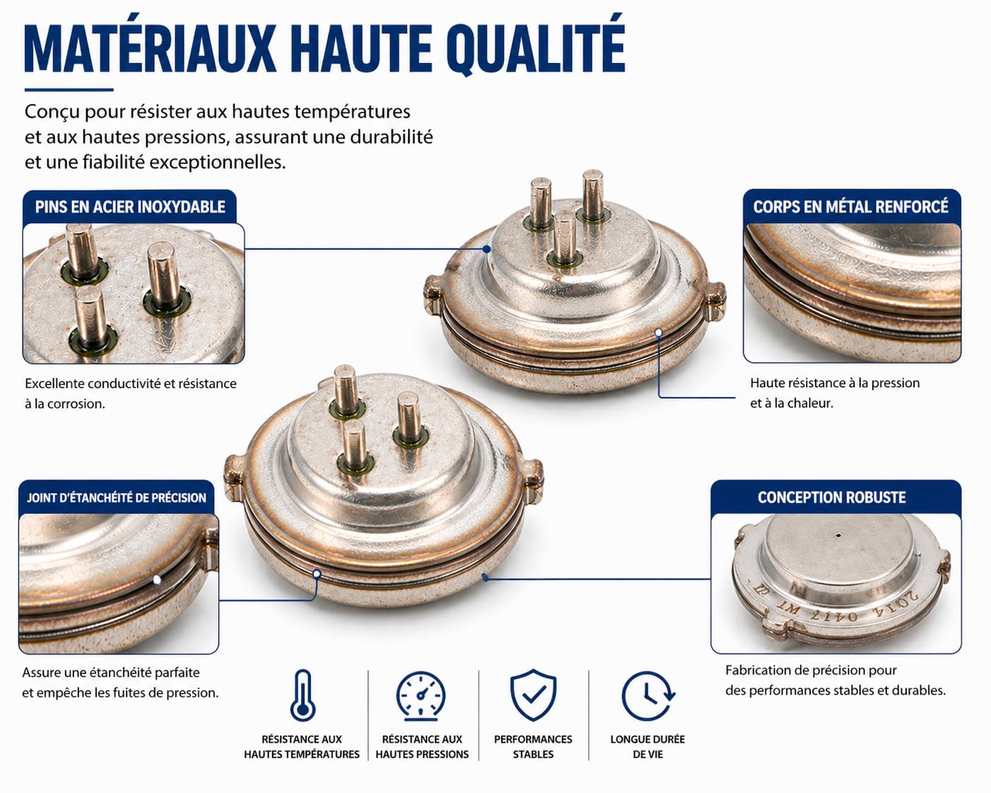 Capteur de Pression d'Embrayage SMP132-375 2 Pièces Compatible avec Audi A3 Q3 TT R8 et Transporter DQ380 DQ381 DQ500 Transmission Boîte de Vitesses Haute Précision