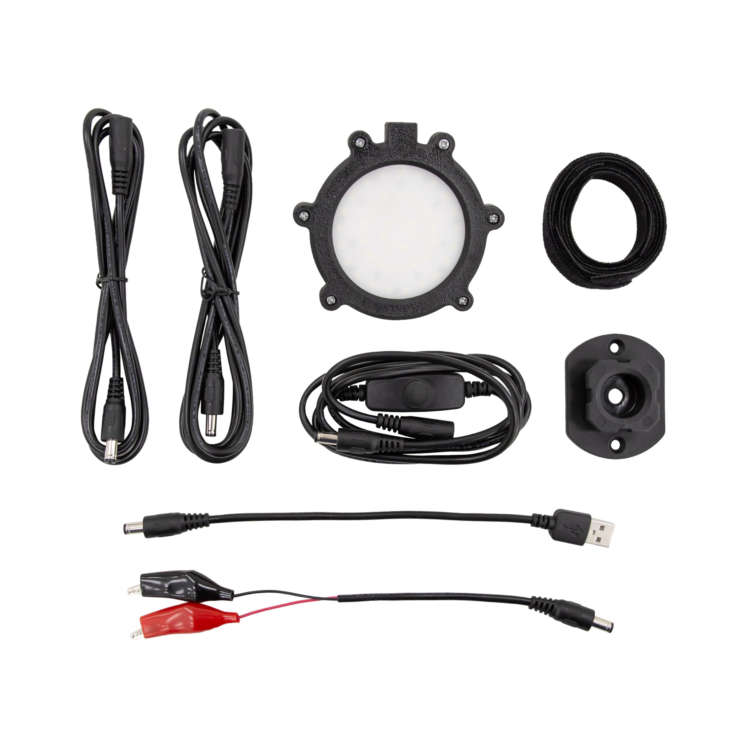 EskimoE-Hub™ Shelter Light Kit, Shelters, Black, USB Type A, Alligator Clips, Locking Connection, E-Hub System, 44834