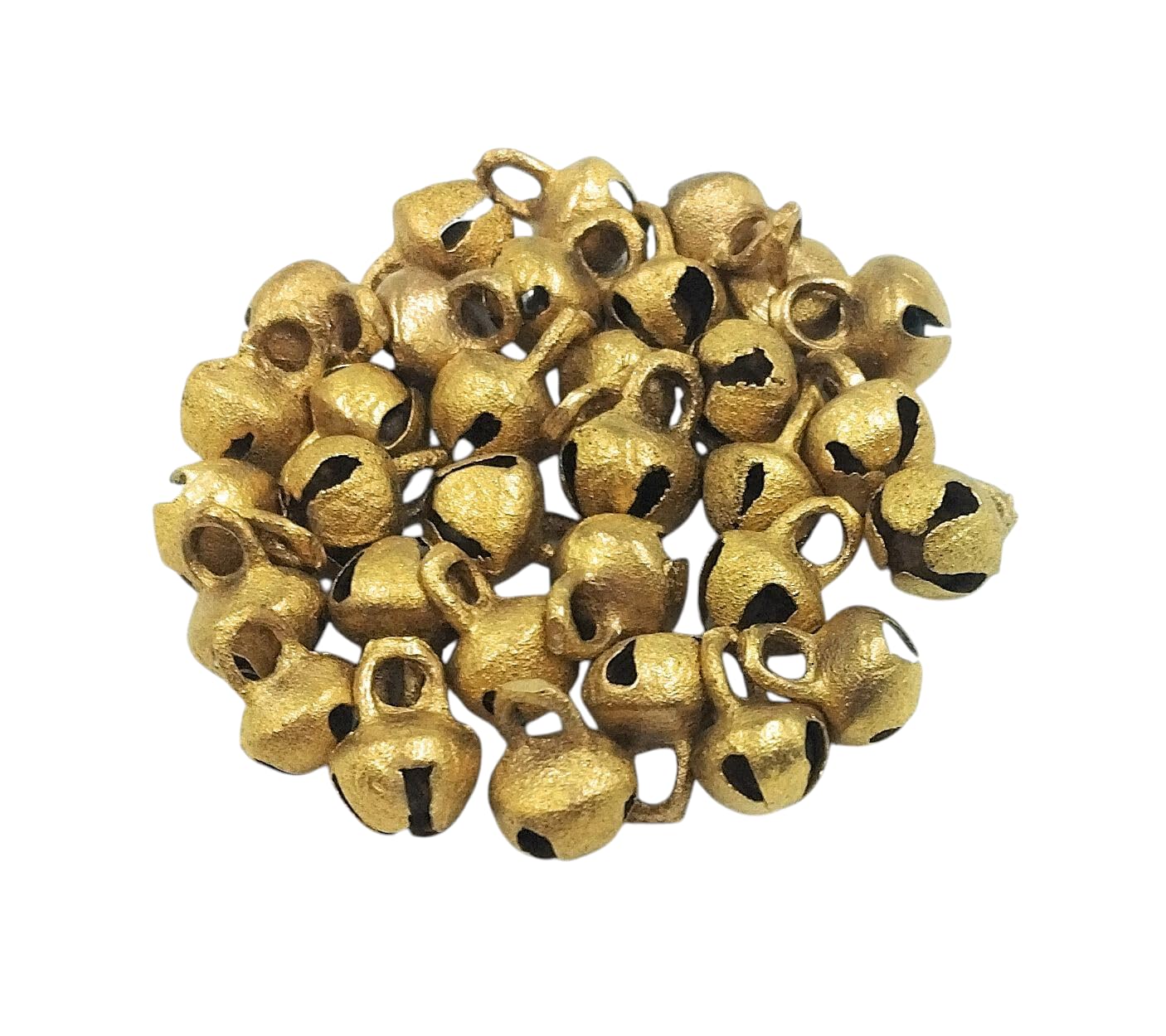 Traditional Brass Ghungroo Bells, 50 Pieces, 10 Mm, Musical Ankle Mini Bells for Classical Dance,Craft, Gift,keychain-image-23