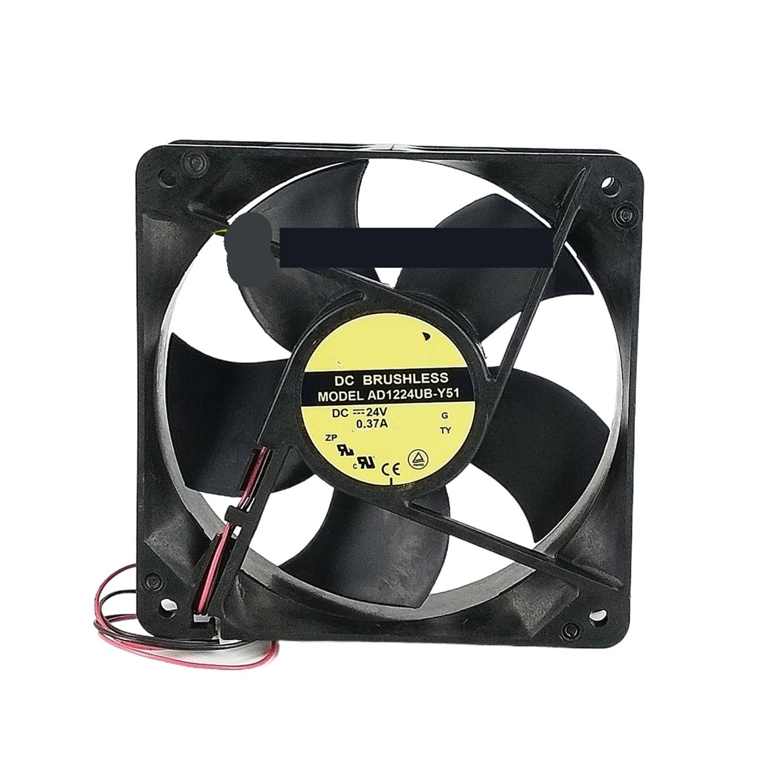 PEQYUACTE AD1224UB-Y51 DC 24V 0.37A 120x120x38mm 2-Wire Cooling Fan
