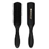 Jack Dean by Denman Curly Hair Brush D3 (All Black) 7 Row Styling Brush for Detangling Separating Shaping and Defining Curls - For Women and Men
