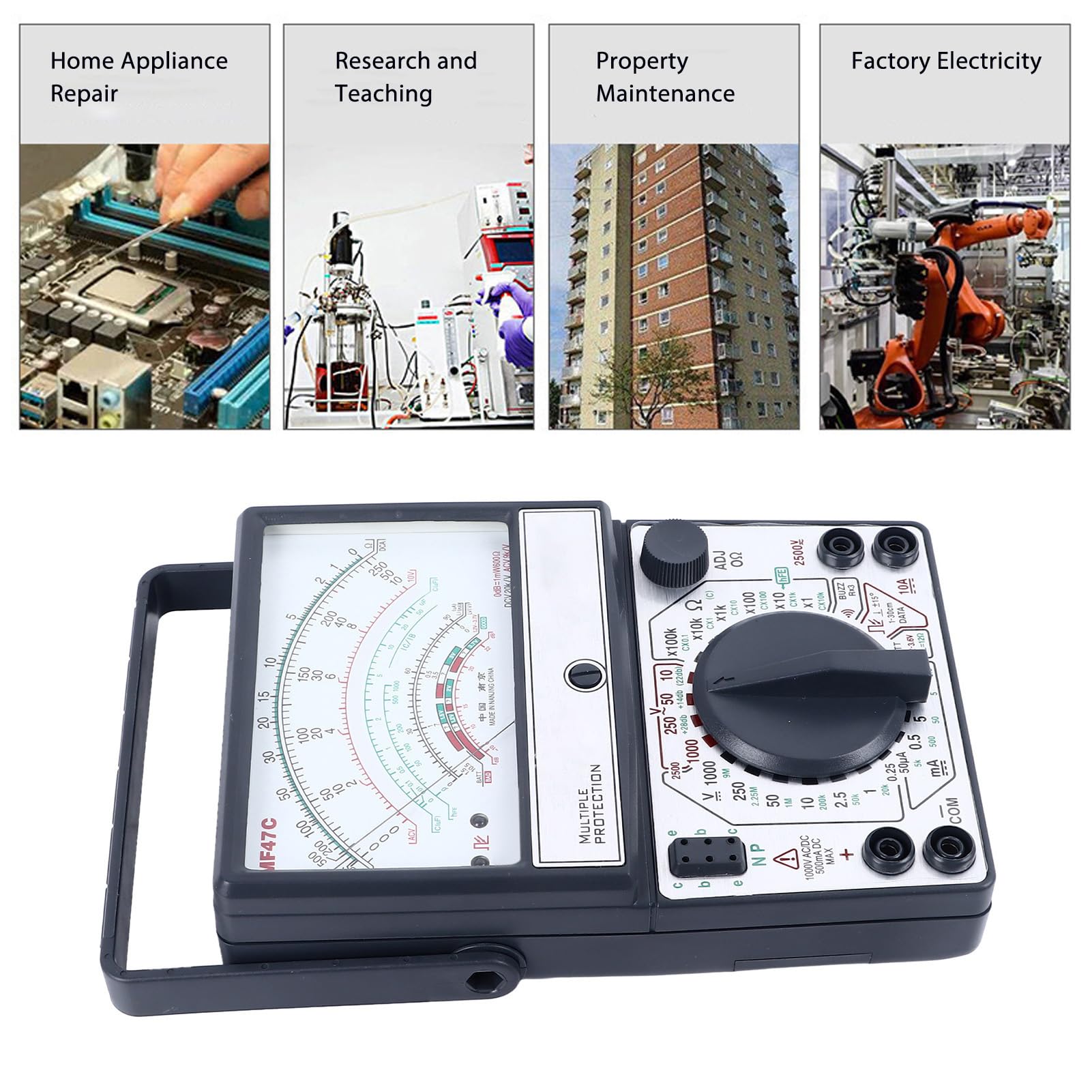 Analoges Zeigermultimeter, hochgenaues Zeigermultimeter, multimechanisches Multimeter für die Industrie, für industrielle und elektrische Reparatur