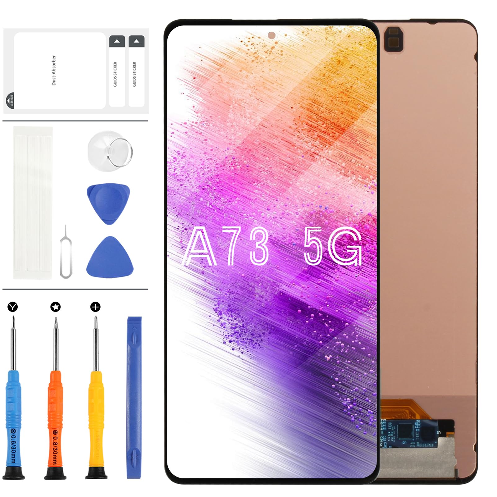 OLED For Samsung Galaxy A73 5G Screen Replacement For Samsung A73 5G LCD Screen A736 SM-A736B SM-A736B/DS Display Touch Digitizer Assembly Repair Kit