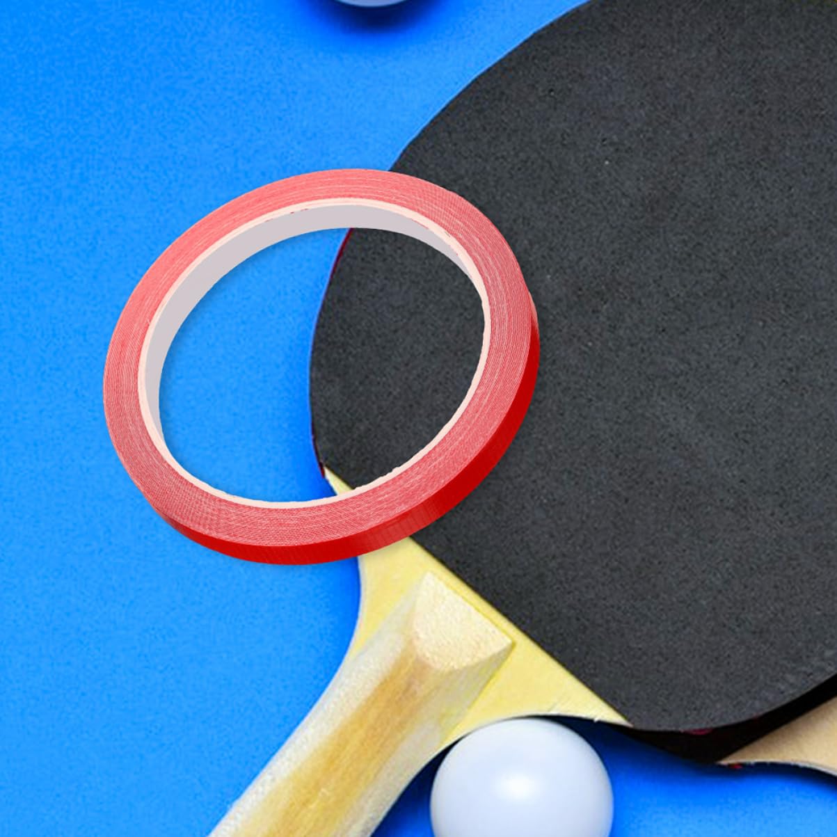 balacoo Table Tennis Racket Protector Tape 1 Roll Side Decal Stripe for Tape Rolls Professional Racket Edge Guard Accessory