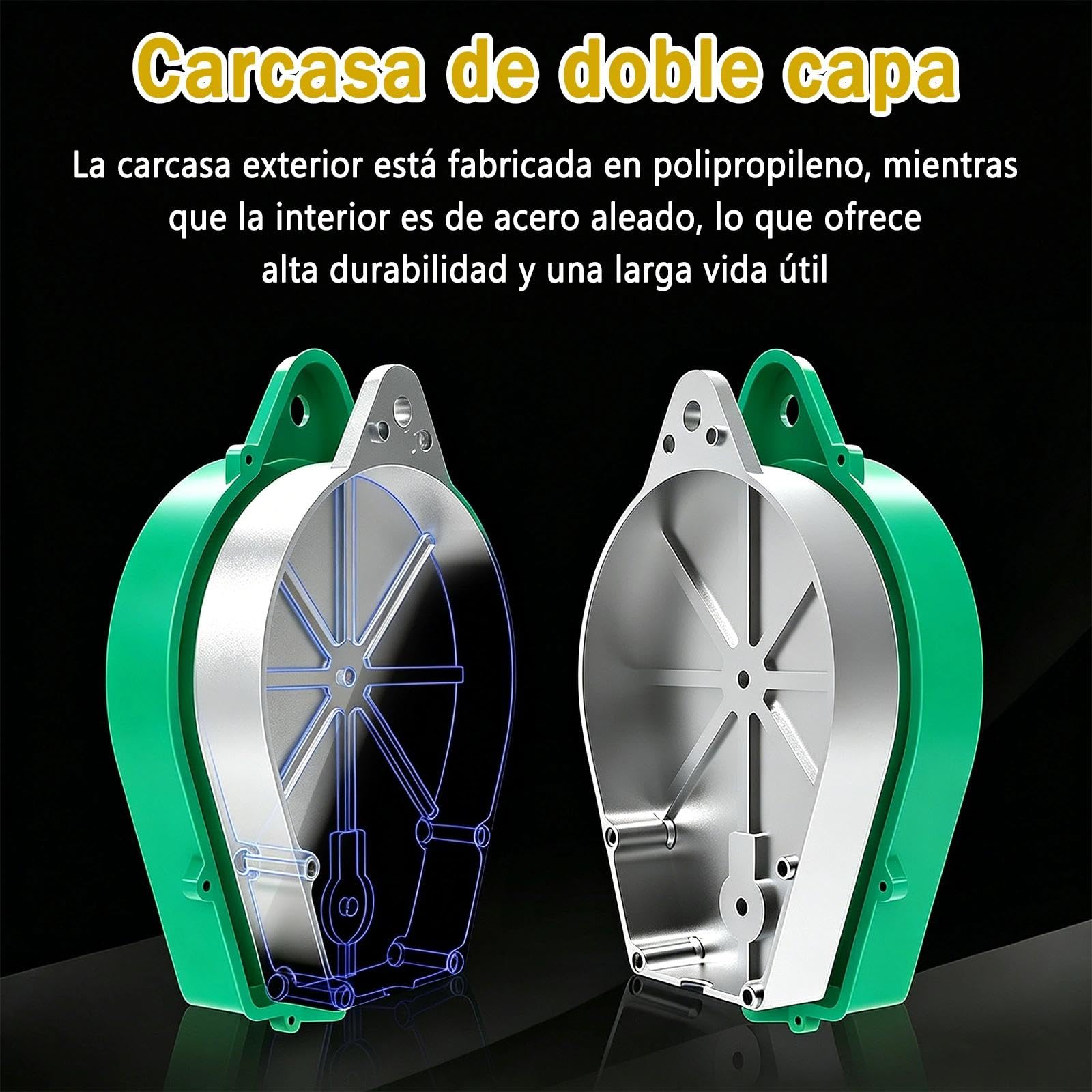 Arnes Linea de Vida Retráctil Tejado, 10m Dispositivo Anticaidas Retráctil Seguridad para Trabajos en Altura, Arnés de Seguridad Anticaídas Retráctil con Gancio Autobloccante(Verde,10m)
