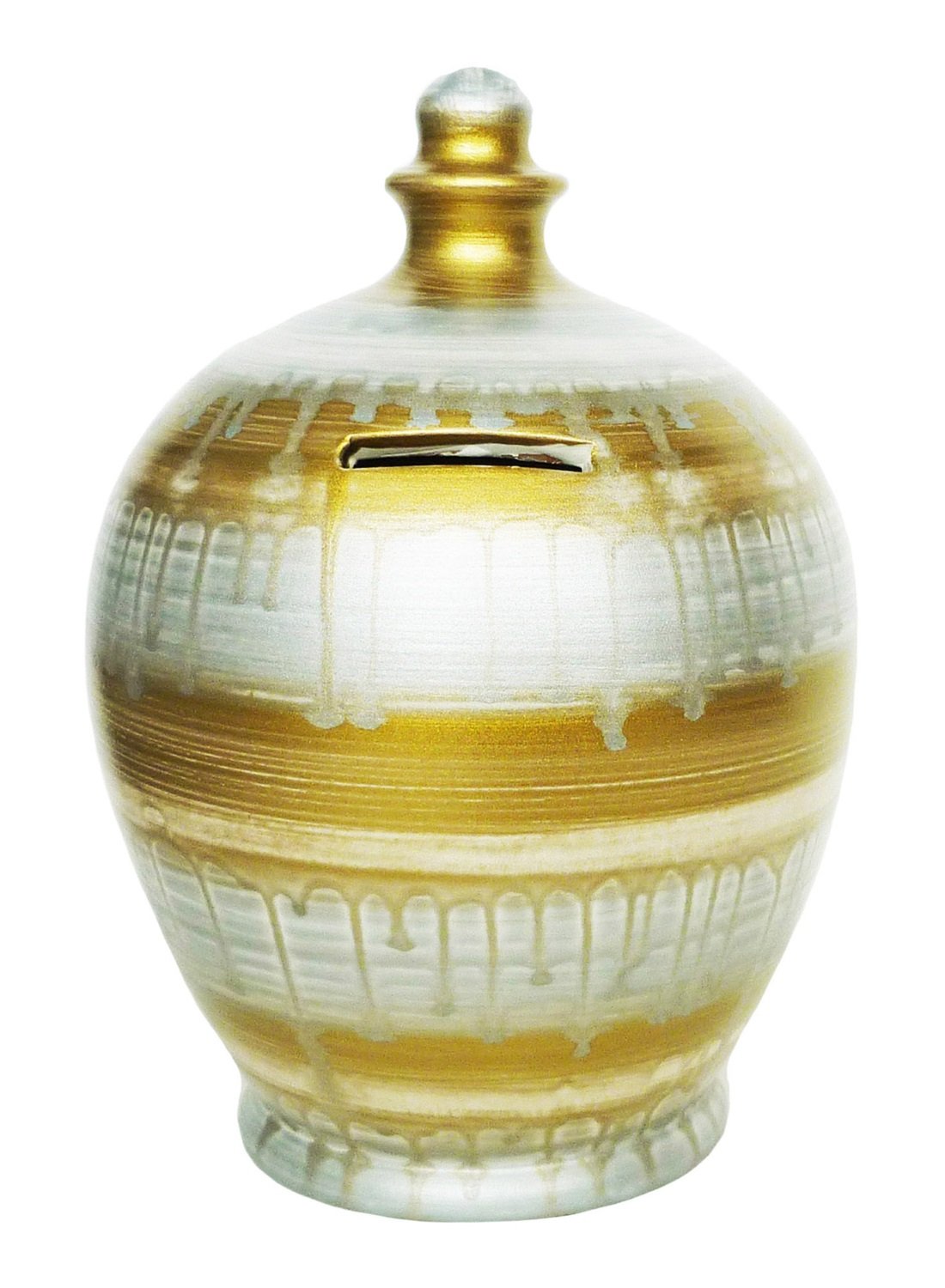 Terramundi Money Box Gold Silver-Slick – A50 : Amazon.co.uk: Home