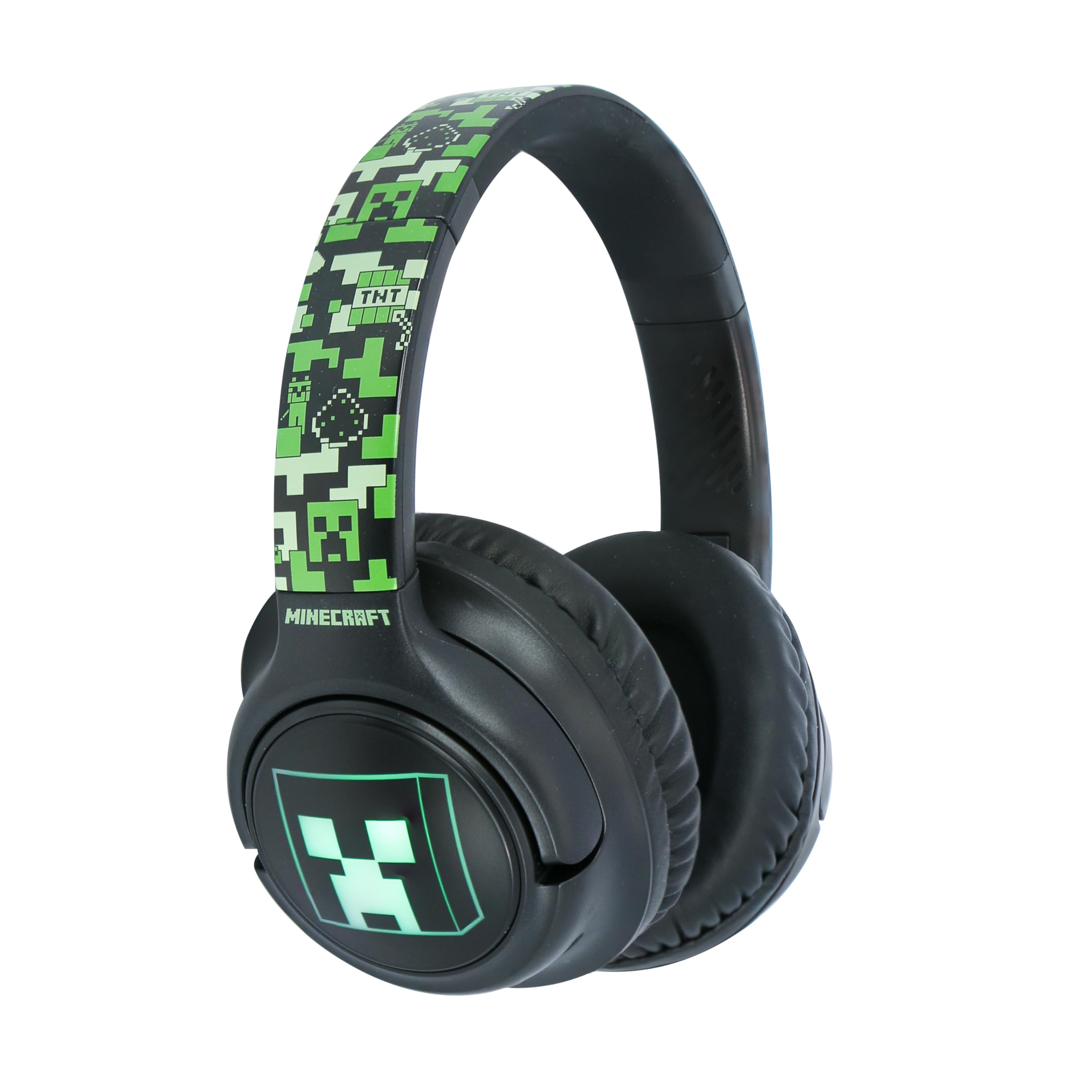 OTL Technologies Auriculares INALÁMBRICOS Minecraft Plegables con LUZ LED