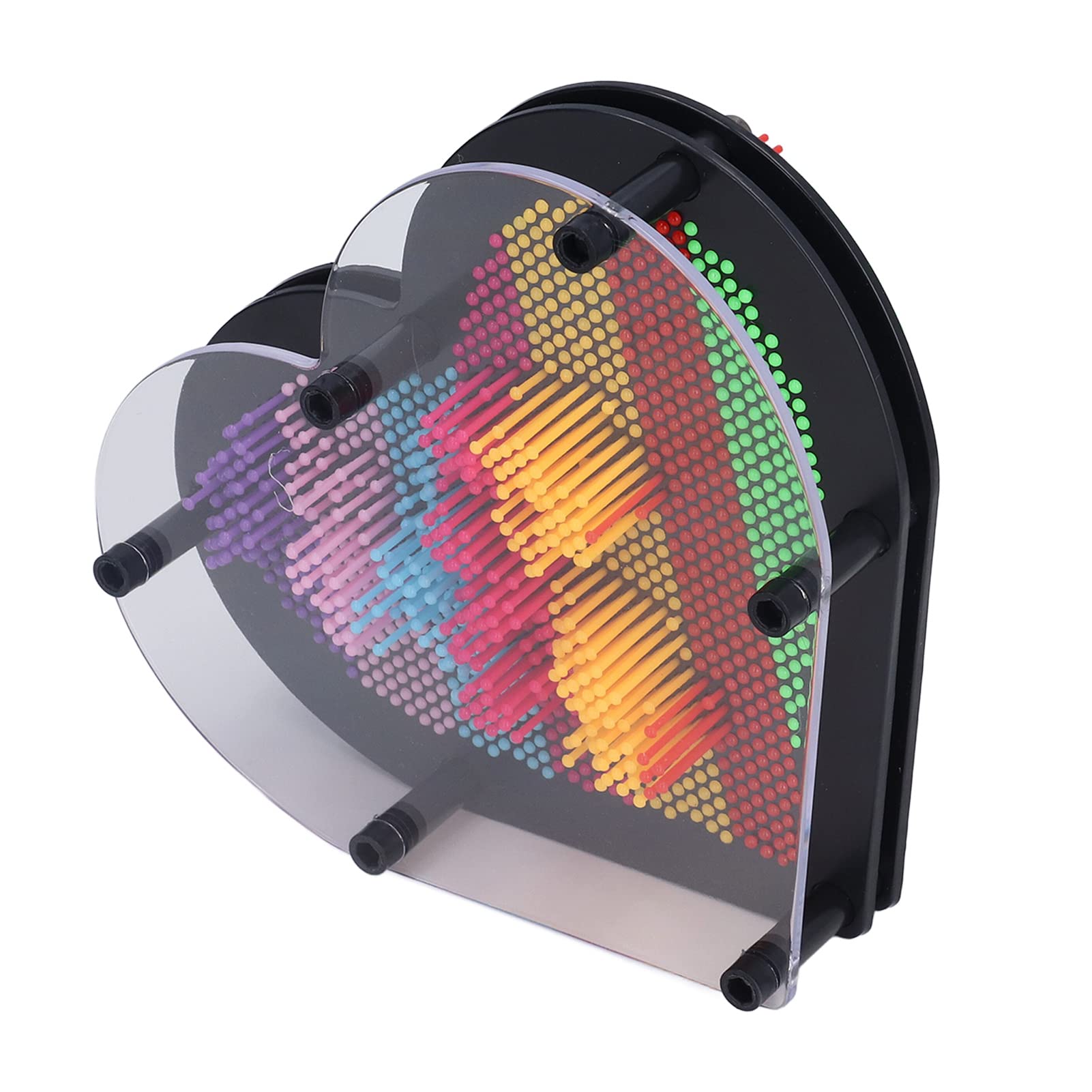 Tablica Pin Art 3D Trójwymiarowy Model Dłoni w Kształcie Serca Klon Malowanie igłą Odcisk Dłoni Ozdoba Igła do Imponującej Tablicy Pin Art Zabawki na Biurko ToyBiurko