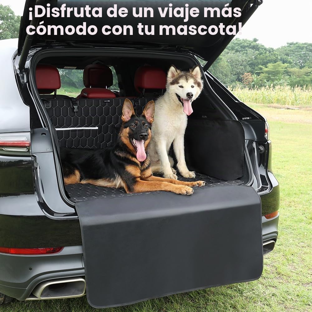 KYG Protector Maletero Coche Perro XXXL Antideslizante Impermeable con Protección Lateral Cubre Maletero Coche Resistente a la Suciedad Fácil de Limpiar Protector Maletero Camión, SUV, 195 x 105 cm