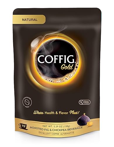 Coffig Oro sustituto de café orgánico bebida de garbanzo e higo tostado bebidas energéticas de hierbas sin cafeína 529 onzas 529oz