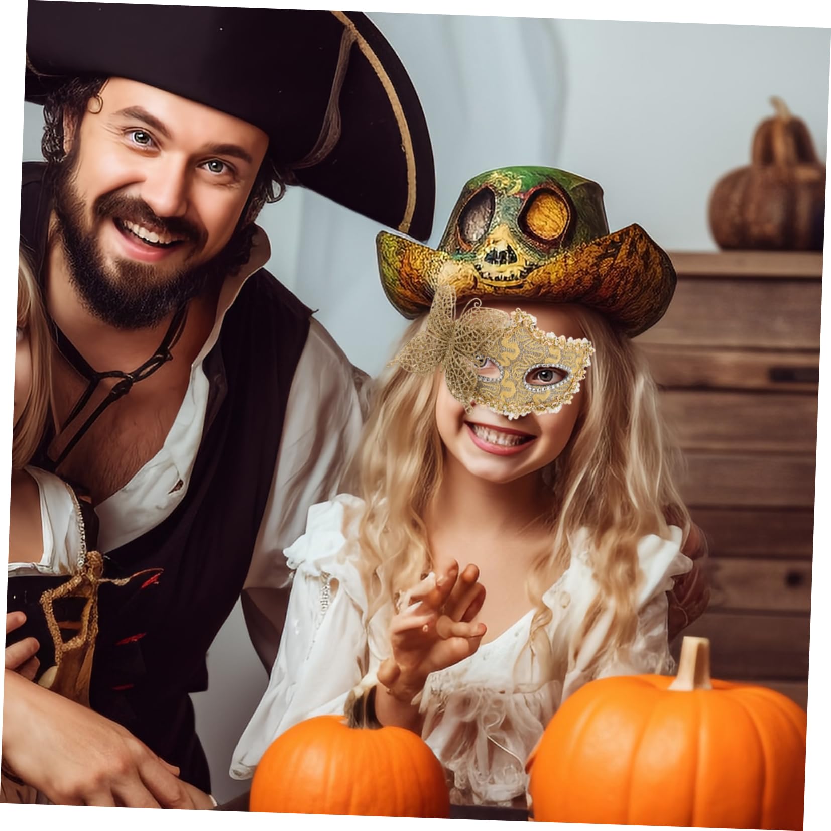 Healeved 5 Pezzi Maschera per Masquerade Design e Leggero Accessorio Versatile per Halloween e Festivi Adatta Comfort Assicurato