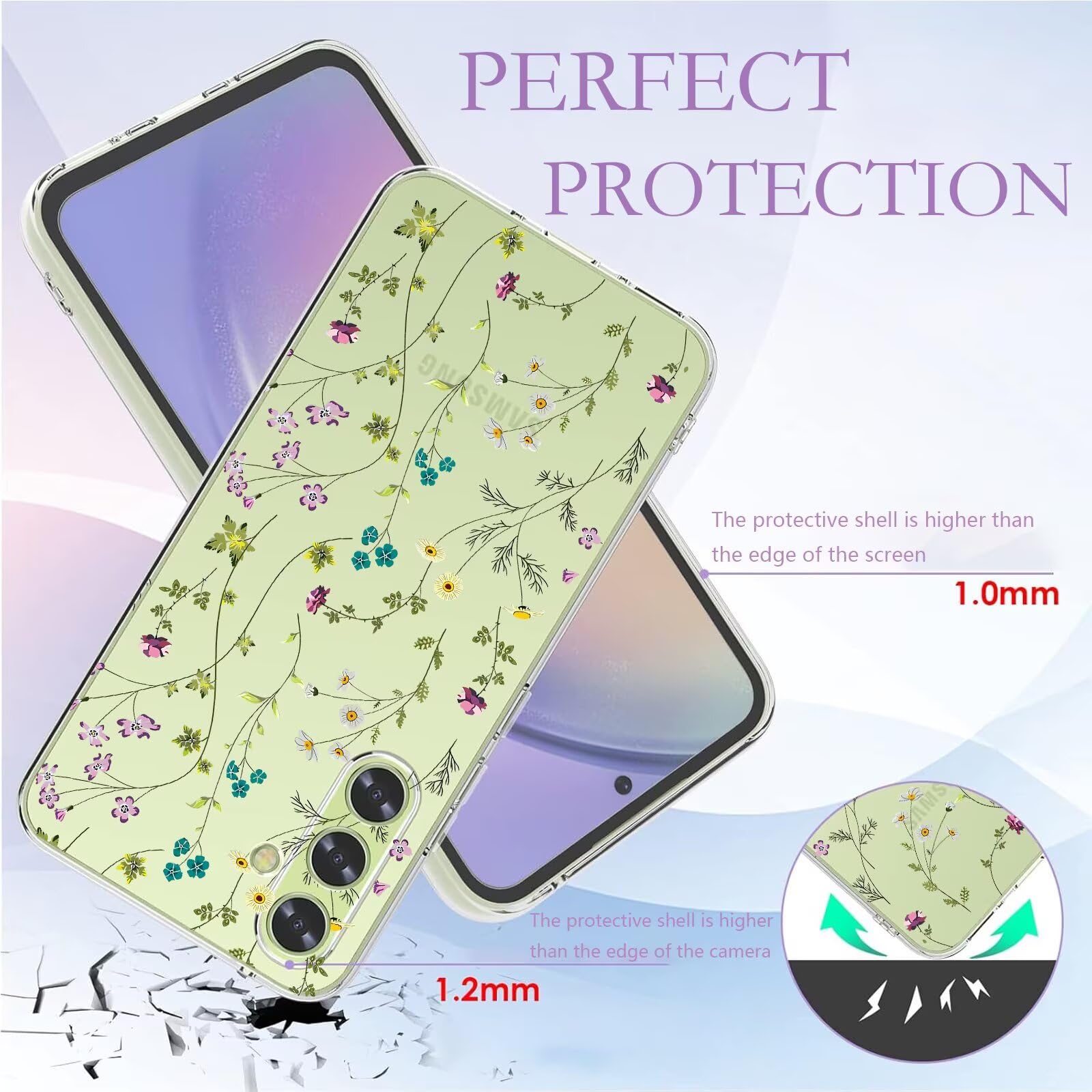Custodia TPU Per Xiaomi Redmi Note 12 4G – Morbida Con Motivo Balletto In Rilievo, Trasparente - 3