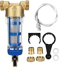 Spin Down Sediment Filter, Reusable Spin in Sediment Purifier Spin Down Sediment Purifier with Scraper Pre Filter Water Purifier Accessories Help Prevent Limescale and Corrosion