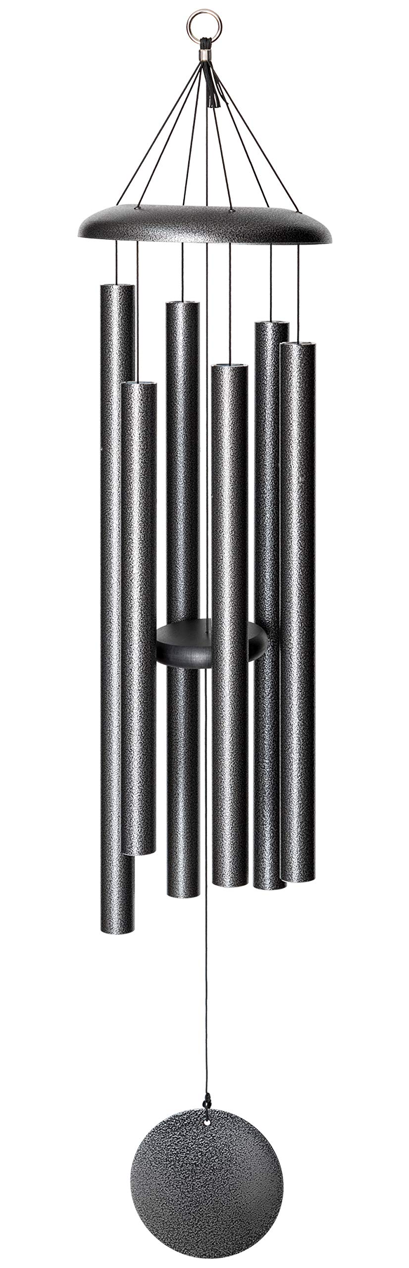 Corinthian Bells by Wind River - 44 inch Silver Vein Wind Chime for Patio, Backyard, Garden, and Outdoor décor (Aluminum Chime) Made in The USA