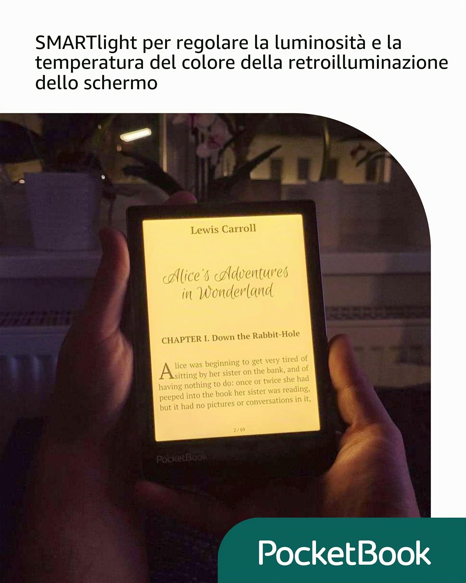Pocketbook Verse Pro 16 GB Blu USB-C WiFi Lettore eBook 6" SMARTlight eink IPX8