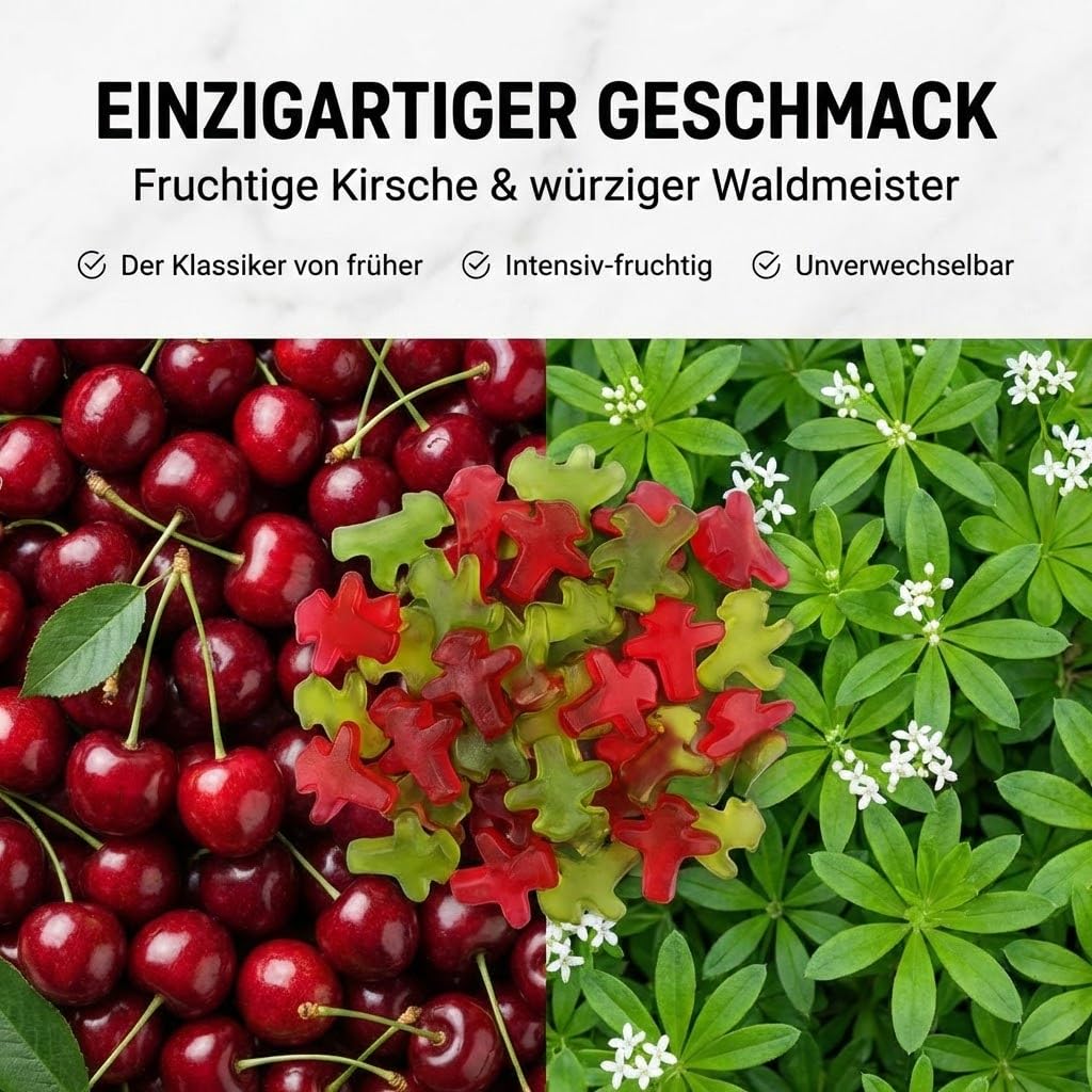 Ampelmann 20x 160g Fruchtgummis - Fruchtige Gummibärchen - Kirsch & | Gummibonbons in Kultform inkl. DDR Kochbuch & Karte - Ideales Naschwerk im Vorratspack für Partys & als Geschenkidee