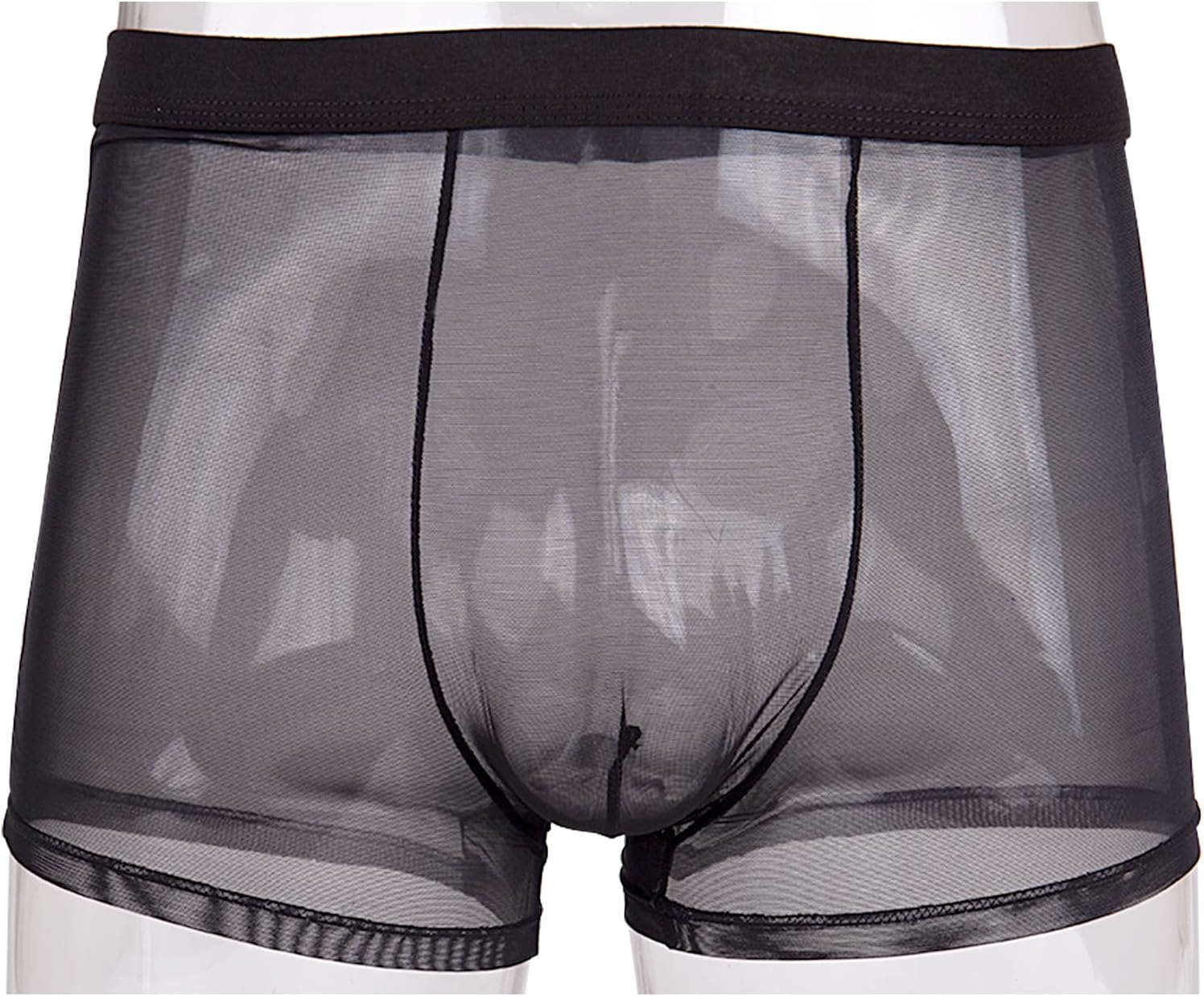 Evankin Men's Underwear Sexy Mesh Breathable Boxer Briefs Low Rise Cool Valentines Boxers Pack Set