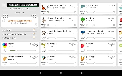 Aprendemos palavras italianas com Smart-Teacher