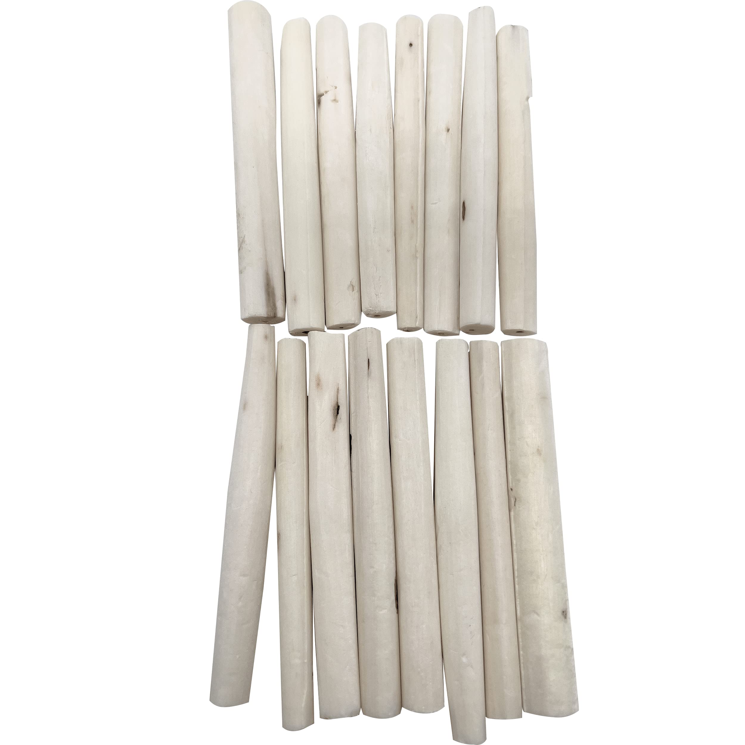 Mandarin Bird Toys by M&M 5511 Pk16 Small Sola Logs - Handcut Skinless Skinny Sola Wood Logs, Natural Chewing Fun, Breaks with Ease by Beaks and Feet, Great Foraging Fun for Sm to Med Size Pet Birds