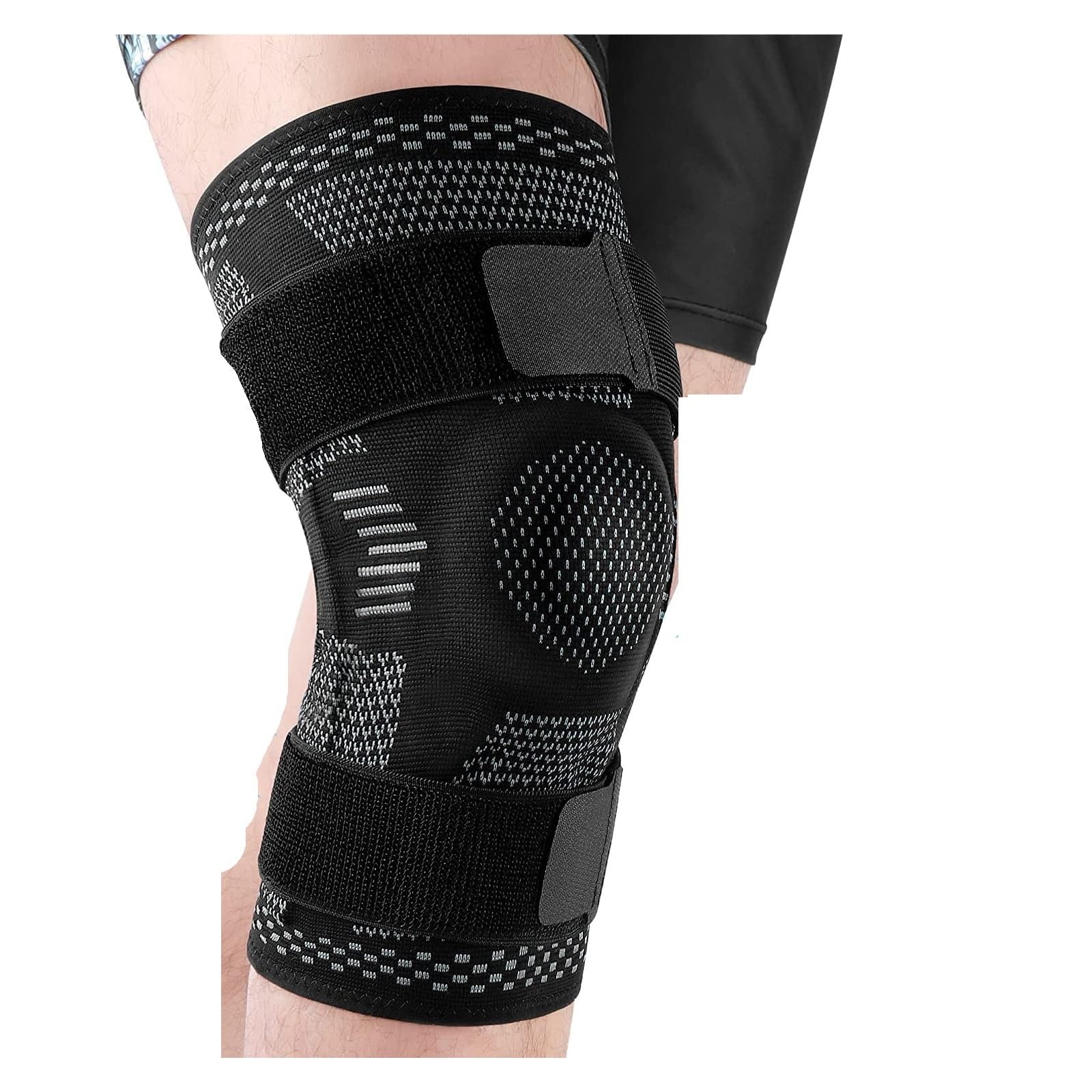 Rodillera Rodilleras Deportivas for Rodilla con estabilizadores Laterales, Rodillera Deportiva, Funda de compresión, 1 ud. Rodillera Antideslizante De CompresióN(Dark Grey,M)
