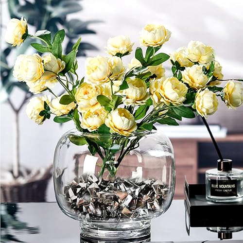 Miniatura 2 de HappyFiller Cubos de rocas de hielo falsas plateadas, gemas acrílicas del tesoro para rellenos de jarrones, dispersos de mesa de boda, manualidades,