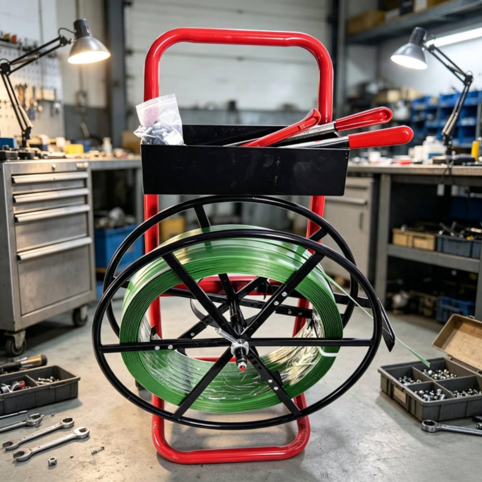Carrello Portareggette in Metallo Professionale per Magazzinieri