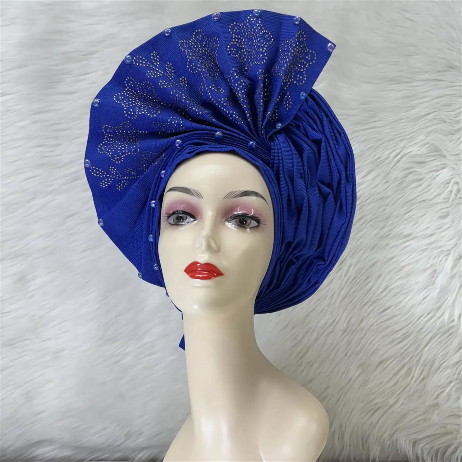 Turbante africano de moda para mujer, turbante para fiesta, turbante africano