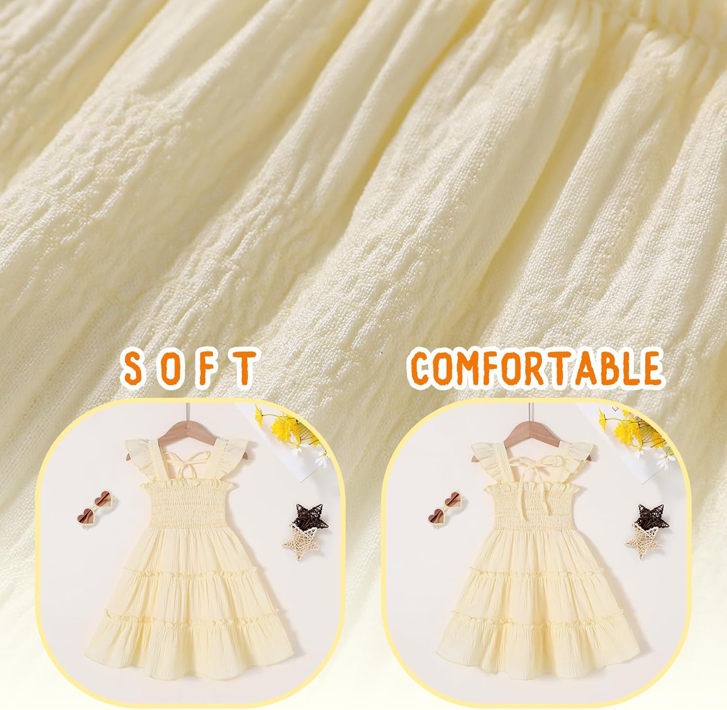 YOUNGER TREE Toddler Girl Dress Kids Sleeveless Ruffle Dresses for Girls Summer Outfits Beach Sundress - Image 5