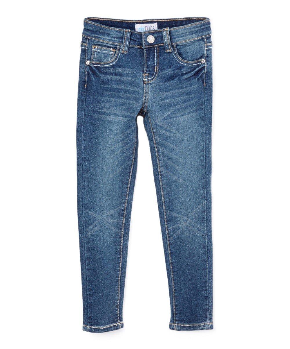 ToBeInStyle Girl’s Denim Easy Styling Classic Timeless Everyday Jeans Zip-Up Closure