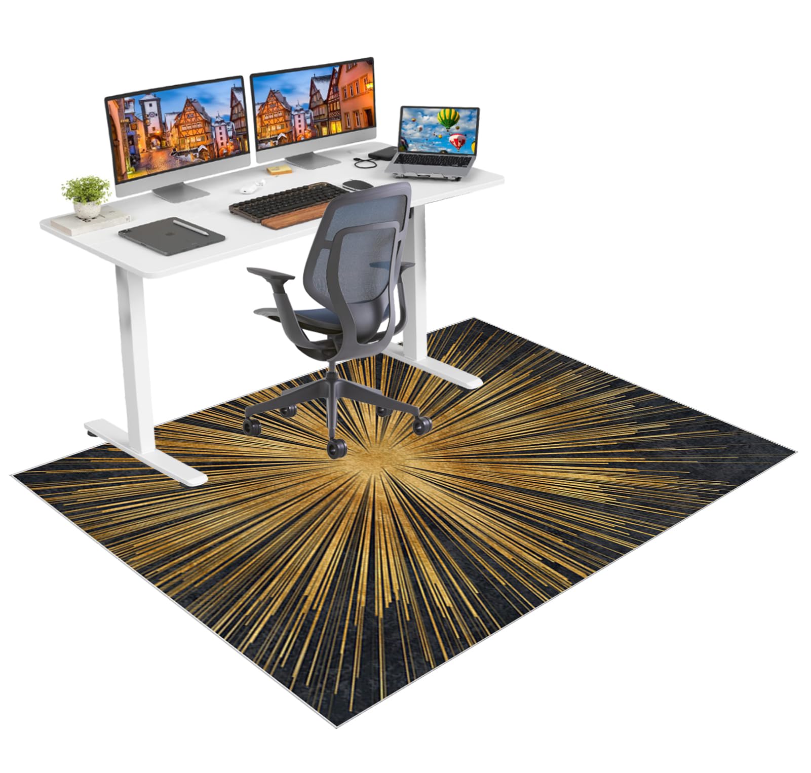Office Chair Mat for Hardwood Floors Non Slip Computer Desk Chair Mat for Carpet Floor Protector Mat for Rolling Chair Gaming Chair Mat for Carpet Floor Mat for Office Chair Gaming Rug 120 x 140 cm