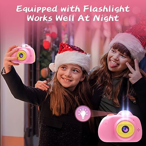 Miniatura 4 de OMZER Kids Camera 1080P Selfie Mini Camera, HD Digital Video Camera for Toddlers, Video Recorder Toys for Kids, Christmas Birthday Gifts for Age 3 4
