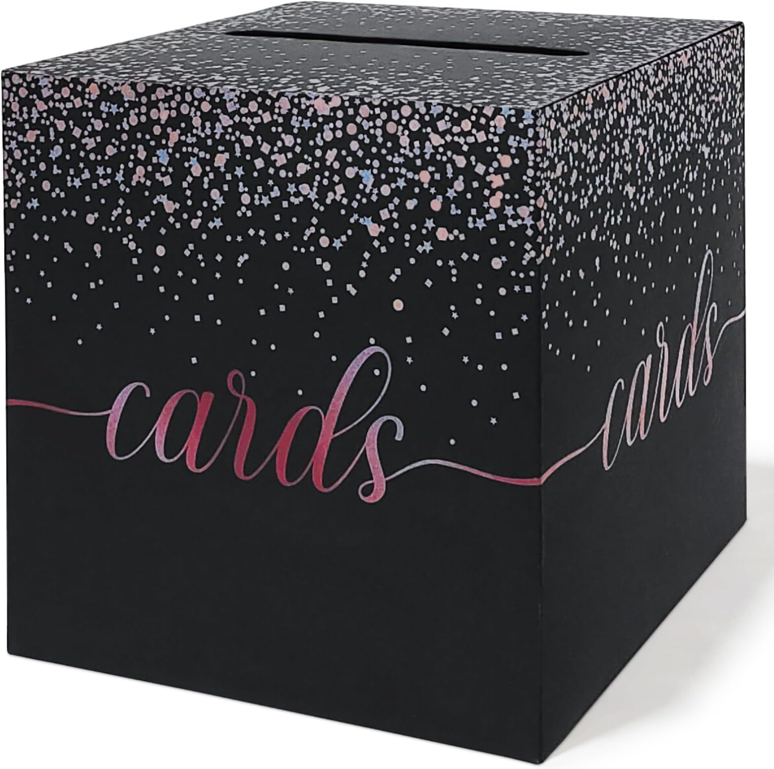 SietDESEO Black Card Box Diy Gift Card Box Money Card Box