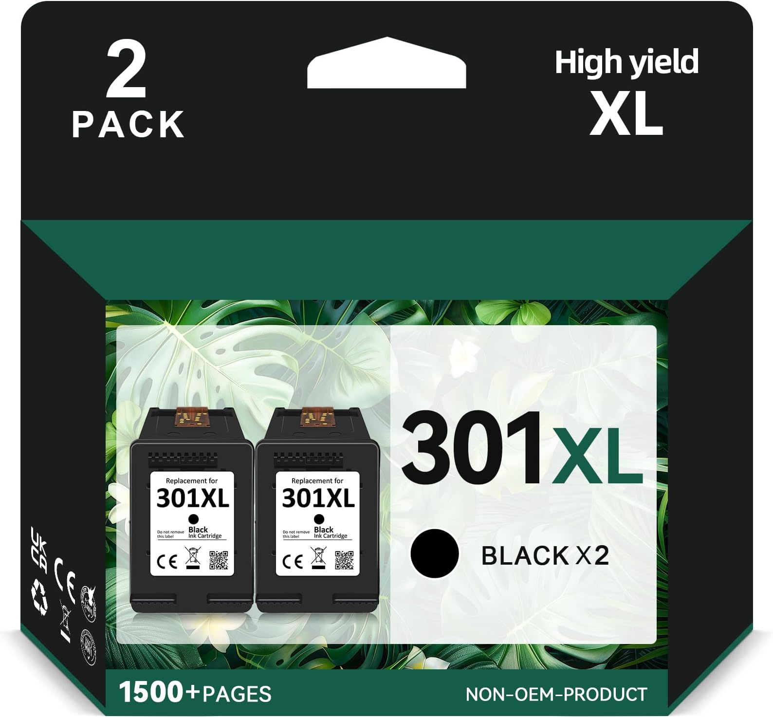 301XL Recycled Ink Cartridges Compatible with HP 301