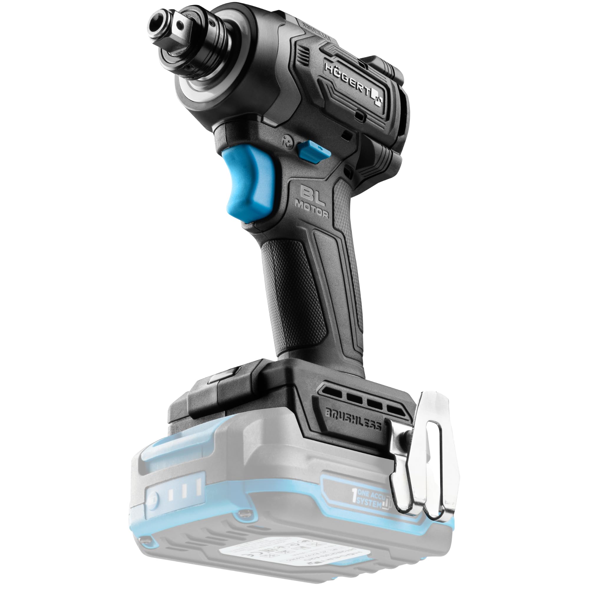 HÖGERT TECHNIK Akumulatorowa wkrętarka udarowa 18 V, 230 Nm, bezszczotkowy wkrętarka udarowa 2 w 1, 1/4 HEX 1/2