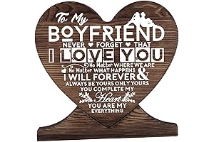 Personalized Wood Plaque with Heart for Valentine's Day