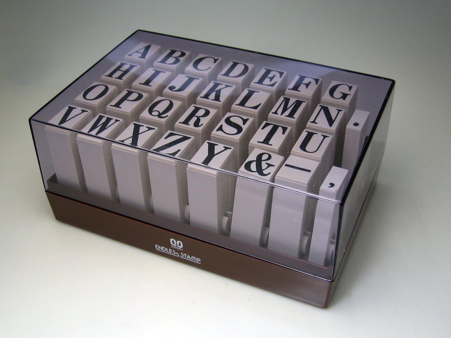 Sanby EN-EB Endless Stamp Joint Type English Letter Set Mincho Tai Extra Large Number 30 Pieces