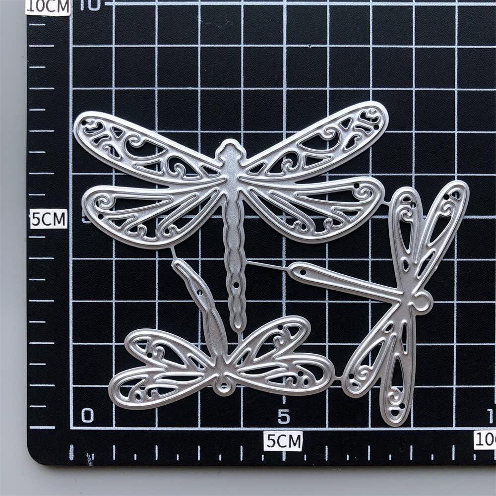 2025 New Silver Dragonfly Metal Cutting Dies for Card Making Embossing Paper Photo Album Stamps Crafts Templates Mould Stencils,Die-Cutting and Embossing