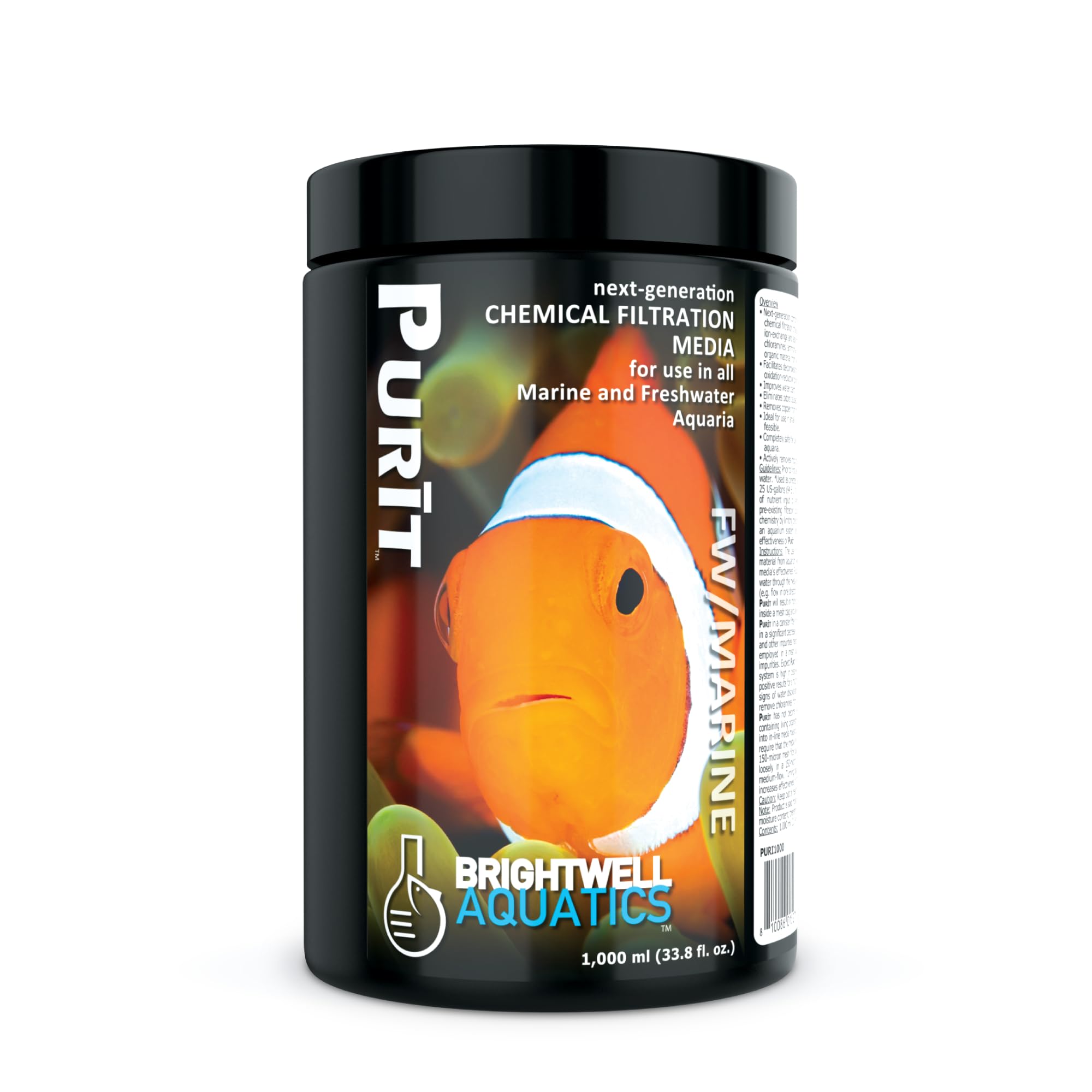 Brightwell Aquatics Purit, Next-Generation Chemical Filtration Media for Use in All Marine & Freshwater Aquaria, 1 Liter (B00GB0HV96) Amazon Price History, Amazon Price Tracker