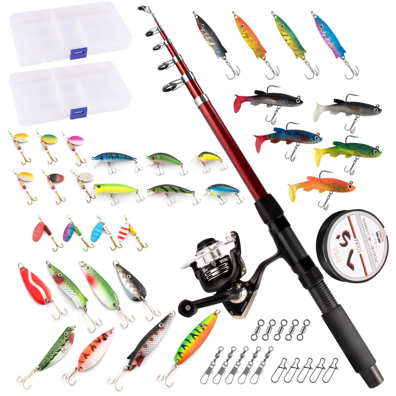 Alwonder Fishing Rod Reel Combo