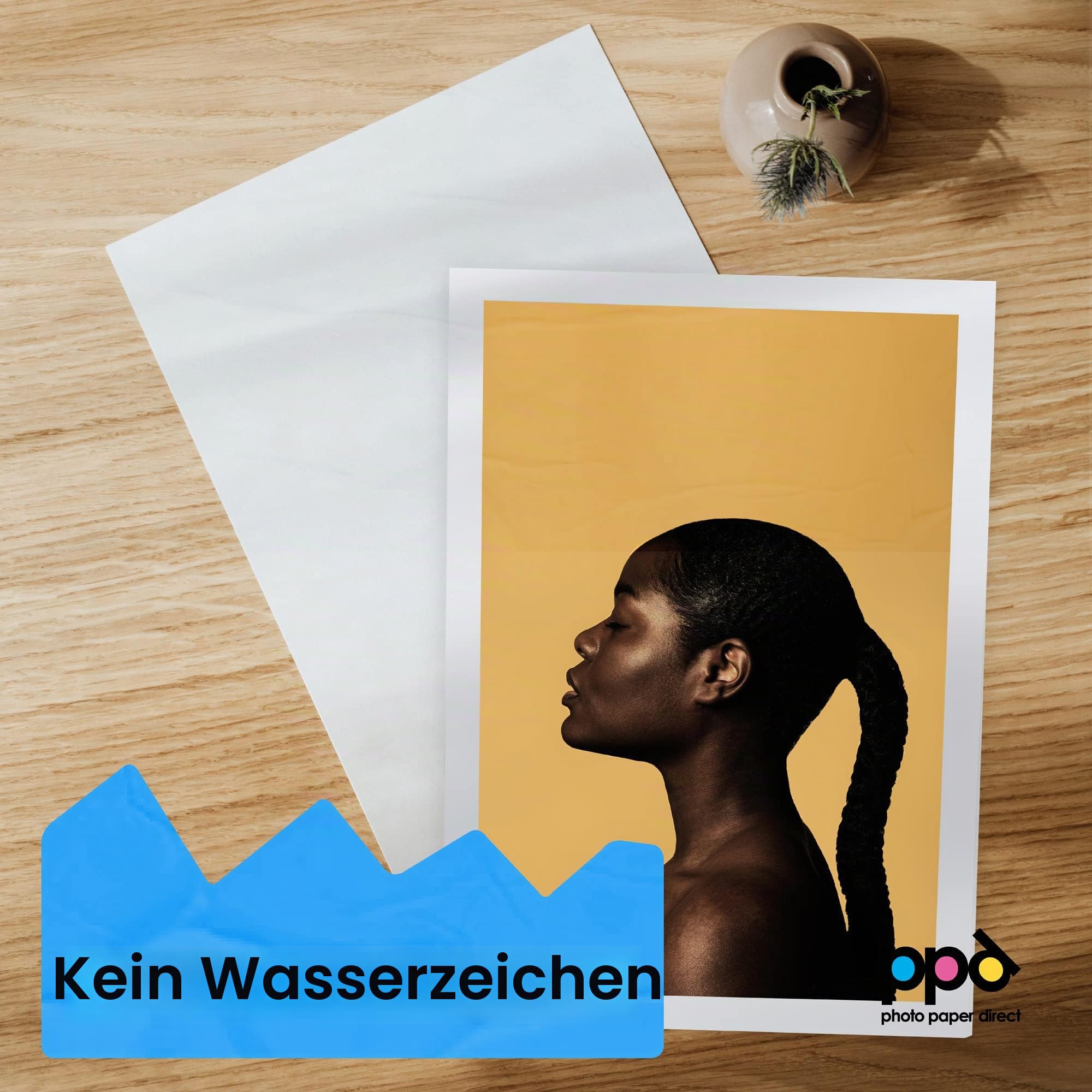 PPD Sparpack DIN A3 Plus x 100 Blatt - Inkjet 280 g/m2 Professionelles Fotopapier Mikroporös Seidenmatt - Profiqualität in der Großverpackung zum Vorteilspreis - geeignet für alle Tintenstrahldrucker PPD-23-100